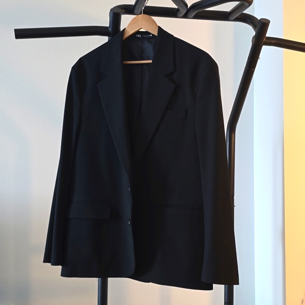 Zara black suit jacket